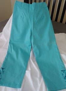 Turquoise Capris